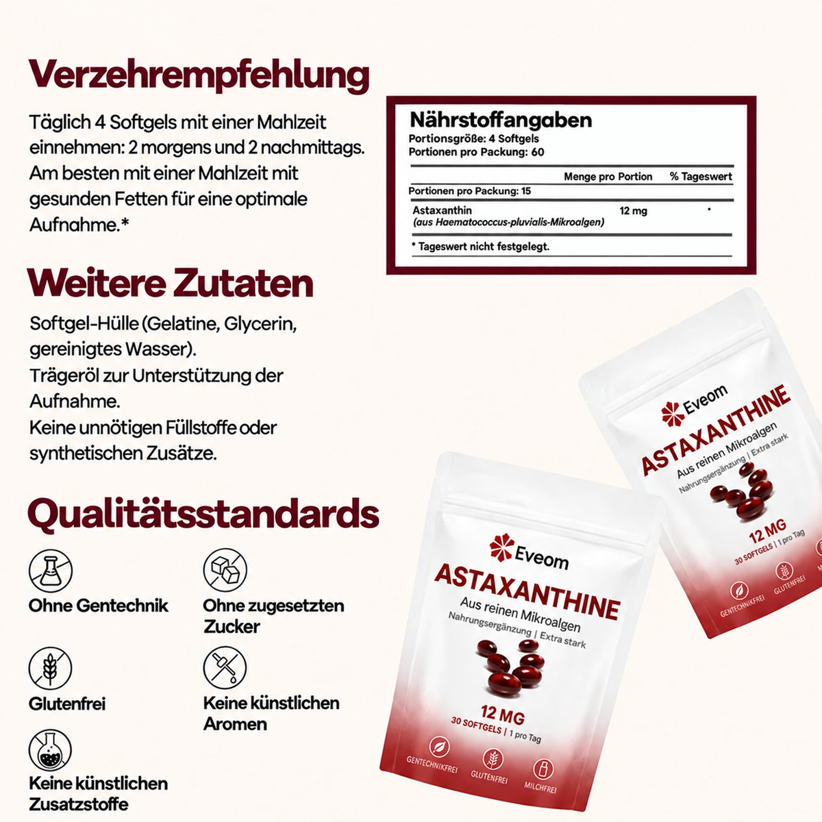 Eveom Astaxanthin 12 MG